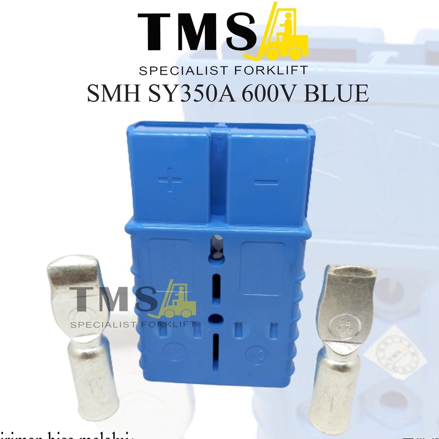 Socket SMH SY 350A Blue Battery Forklift Eletric SMH Plug SY350A Biru - Gambar 2