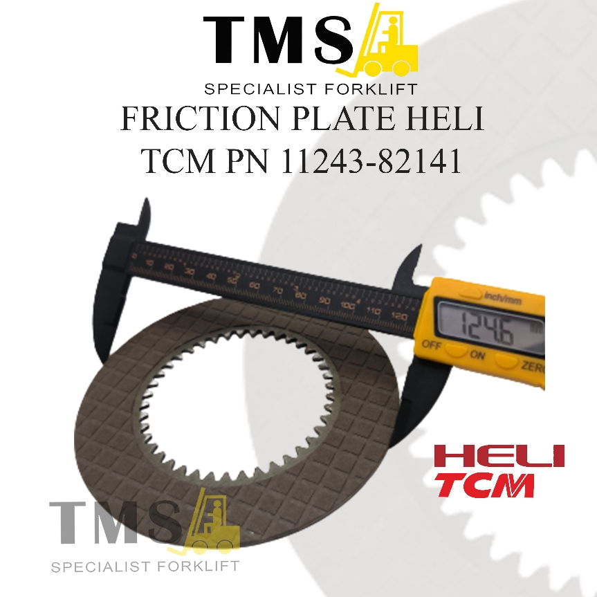 Friction Plate 11243-82141 FORKLIFT Heli CPCD Disc TCM - Gambar 4