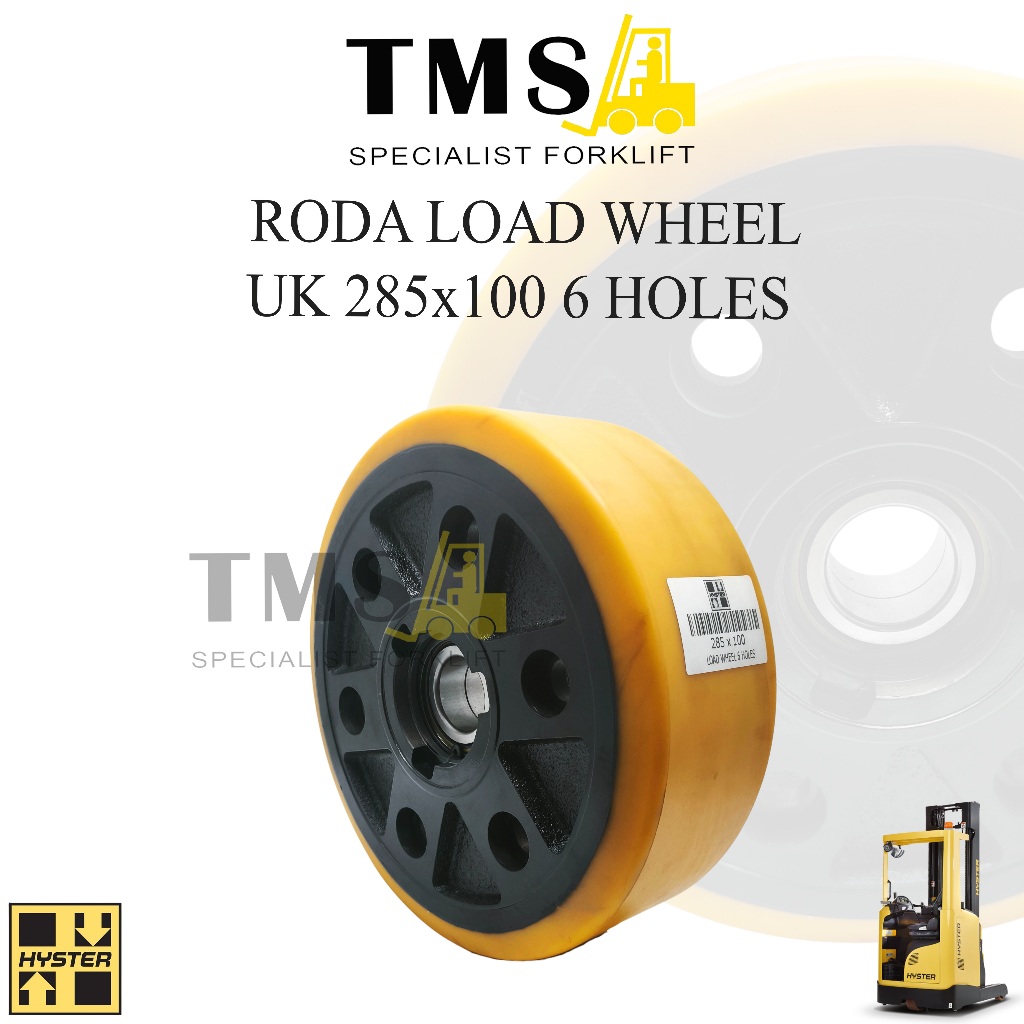 Roda Load Wheel UK 285x100 6 Holes Hyster For Forklift - Gambar 3