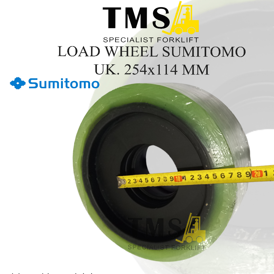 Roda Sumitomo Forklift Load 254x114 mm Wheel Reachtruck Roda Depan - Gambar 5