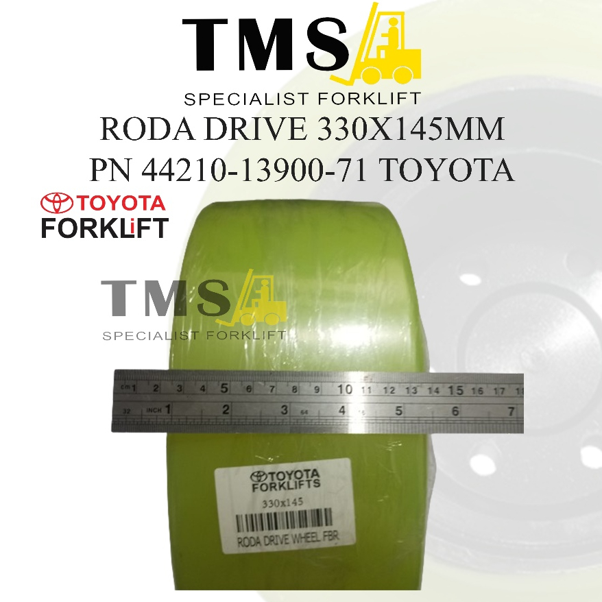 Roda Drive 330x145 Toyota 7FBR15 44210-13900-71 Reachtruck Forklift - Gambar 4