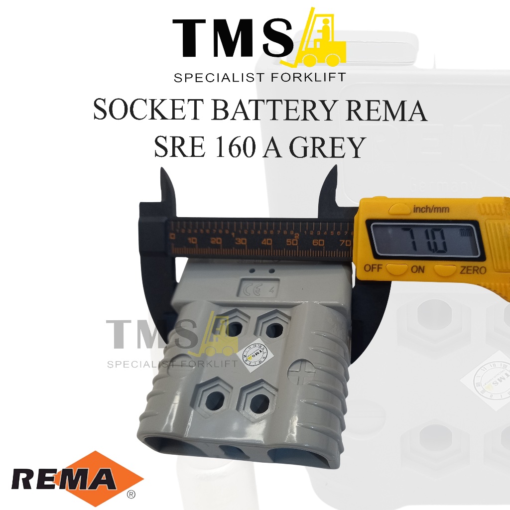 Plug Battery Forklift SRE160A Gray Original Socket Rema SBE - Gambar 4