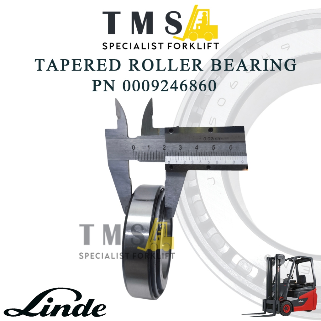 Tapered Roller Bearing Linde Forklift Part Number 0009246860 Ukuran 55x90x23mm Forklift - Gambar 5