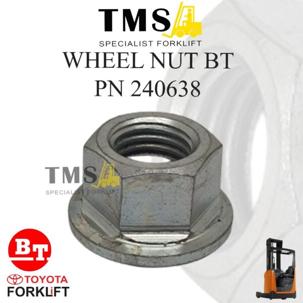 Wheel Nut BT 240638 Mur Roda Forklift Toyota BT Sparepart Forklift