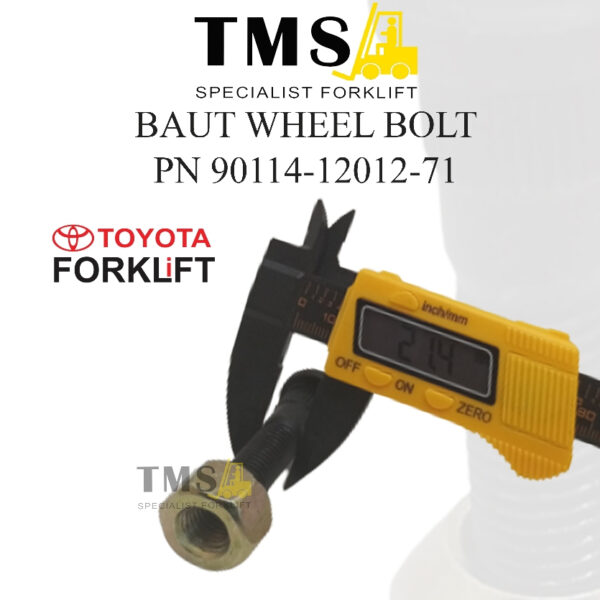 Baut Wheel Bolt 90114-12012-71 Toyota Forklift 7FB15-18