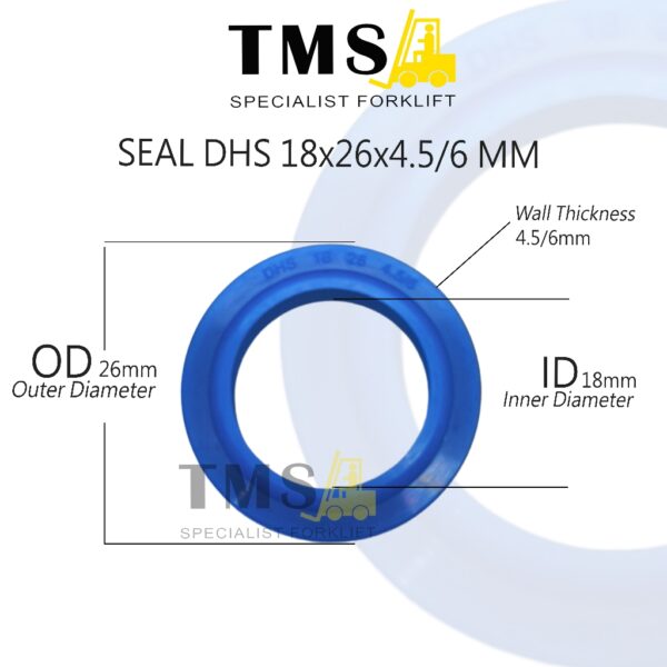 Seal DHS 18x26x4.5/6 mm Hydraulic Dust Seal Forklift