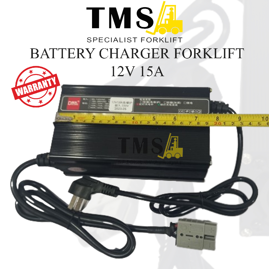 Battery Charger Forklift Eletric Battery 12V 15A Casan Forklift Pallet - Gambar 3