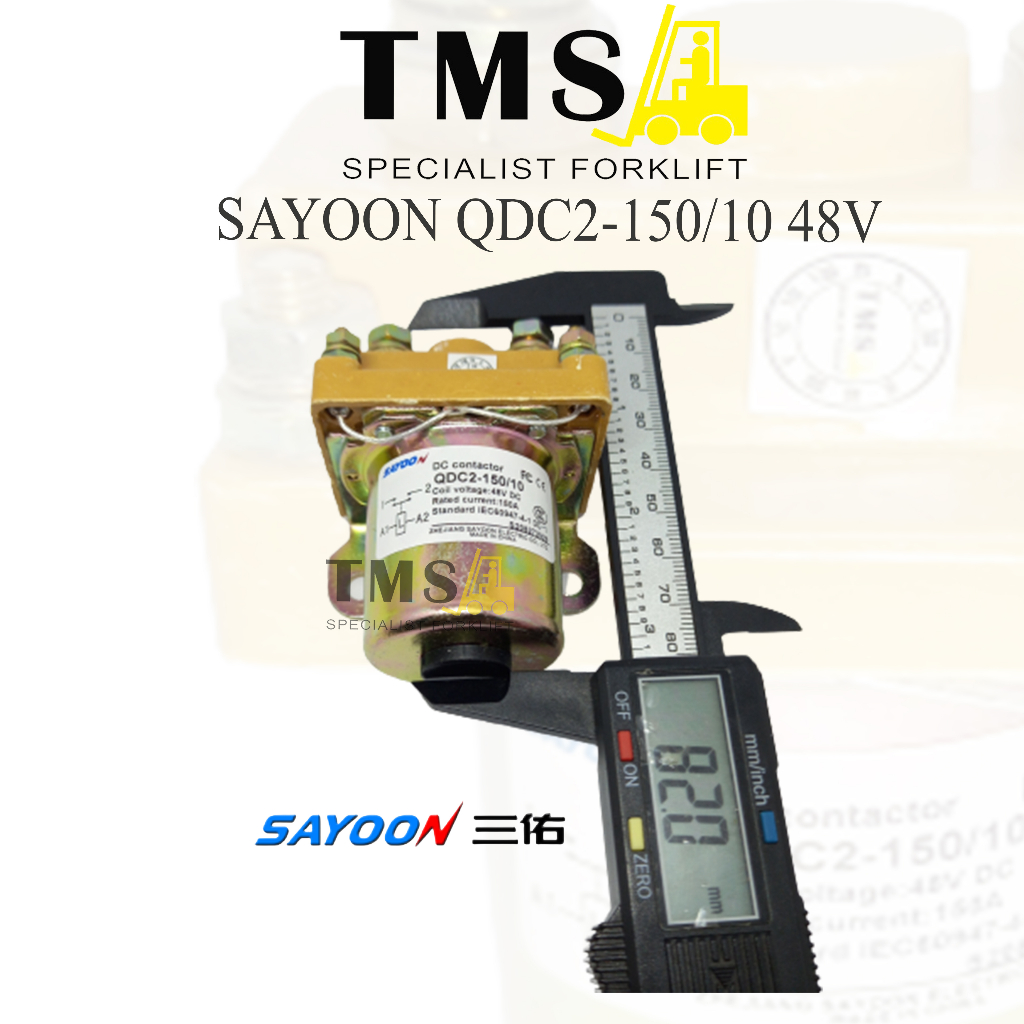 Sayoon Contactor QDC2-150 150A 48V 1NO QDC2 Electric Palet Mover - Gambar 3