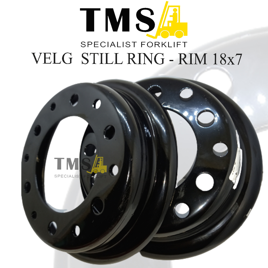 Velg Forklift Toyota Wheel RIM 18x7 7FB20-25 8FB20-25 Steel Ring - Gambar 4