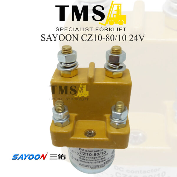 Sayoon Contactor CZ10-80 80A CZ10 24V 1NO Normally Kontaktor Forklift