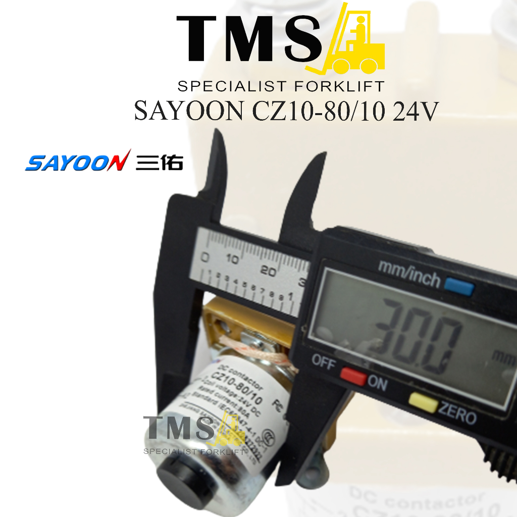 Sayoon Contactor CZ10-80 80A CZ10 24V 1NO Normally Kontaktor Forklift - Gambar 5