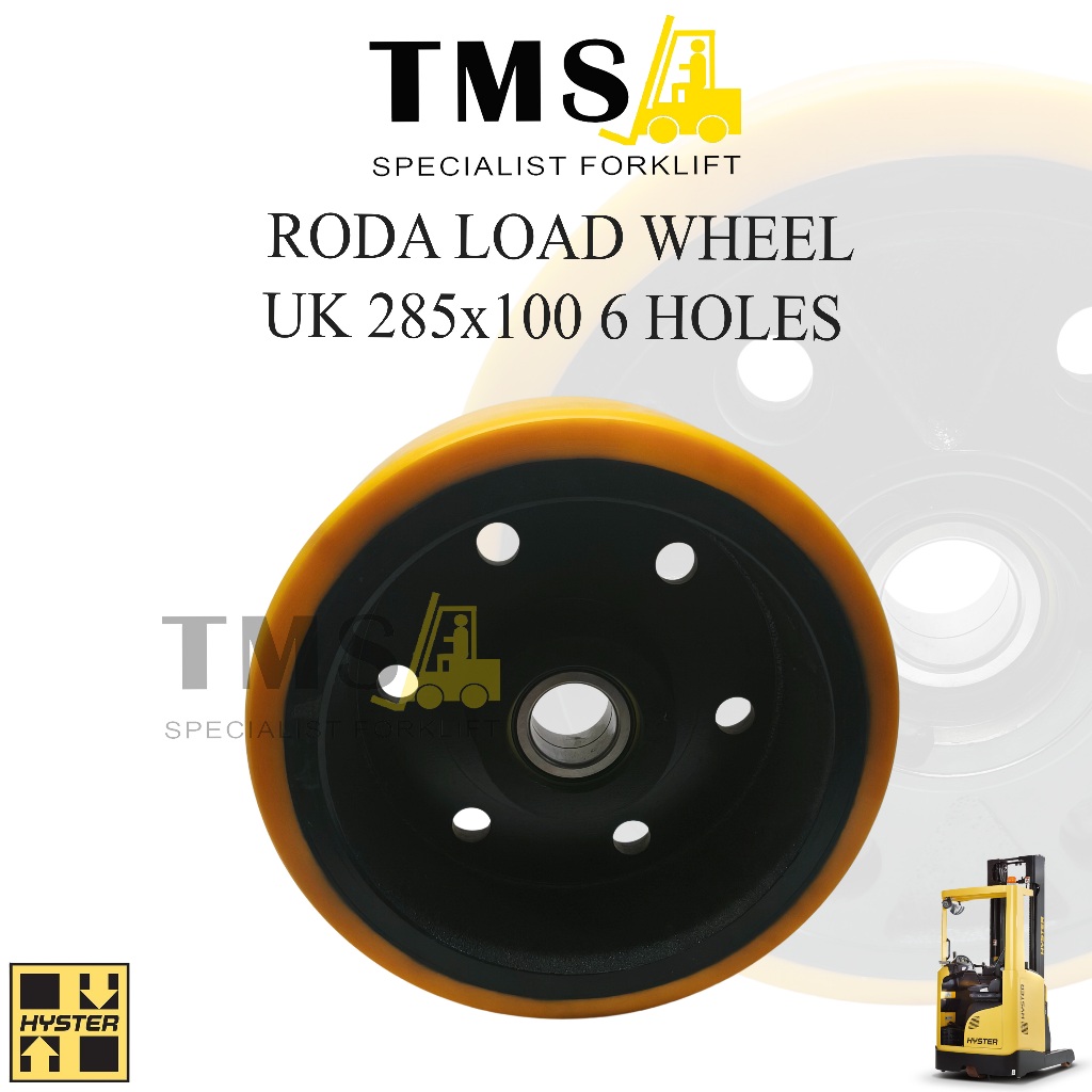 Roda Load Wheel UK 285x100 6 Holes Hyster For Forklift - Gambar 2