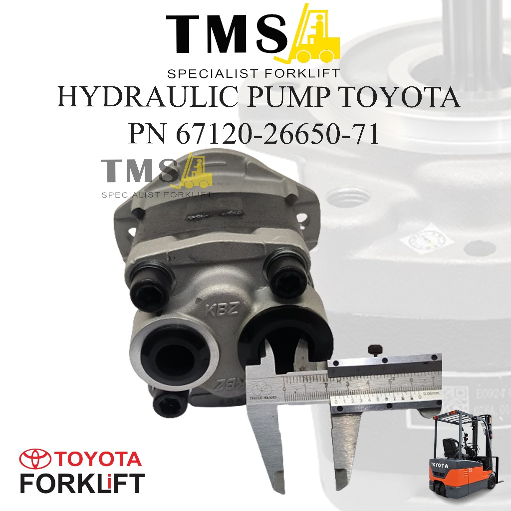 Pompa Hidrolik Toyota Forklift 67120-26650-71 8FD 2 Ton - 3 Ton Counter Balance Hydraulic Pump 1DZ - Gambar 5