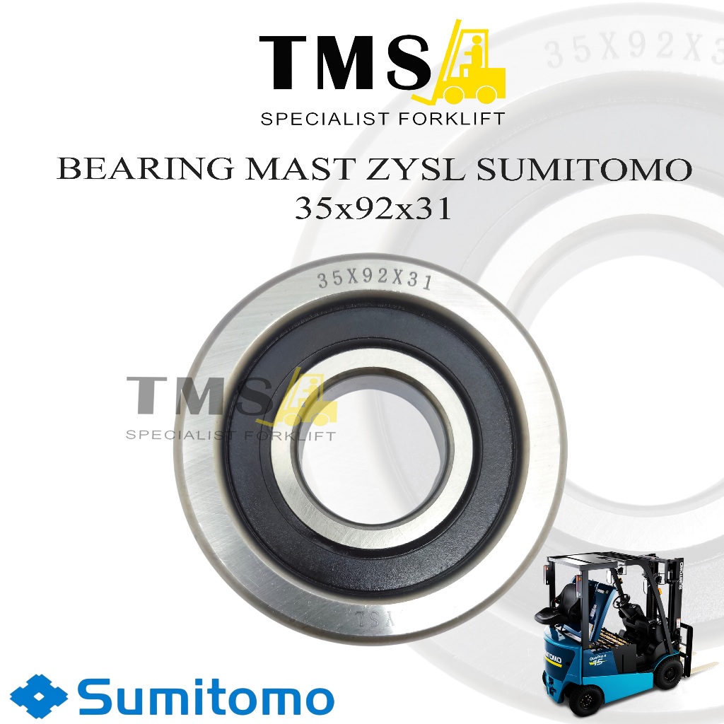 Sumitomo Forklift Bearing mast 35x92x31 Mast Roller Bantalan Bearing - Gambar 2