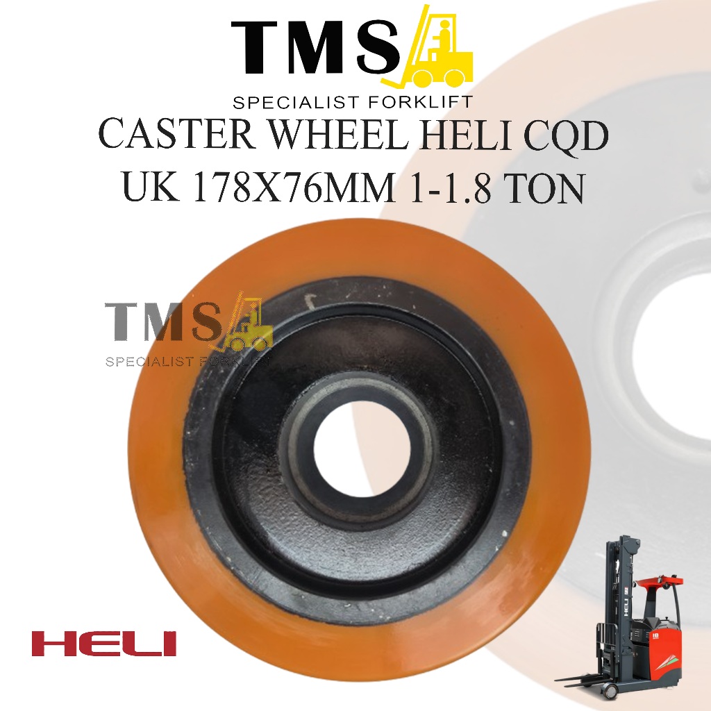Roda Caster HELI CQD Forklift Reachtruck 178x76 Stabilizer Wheel Roda - Gambar 2