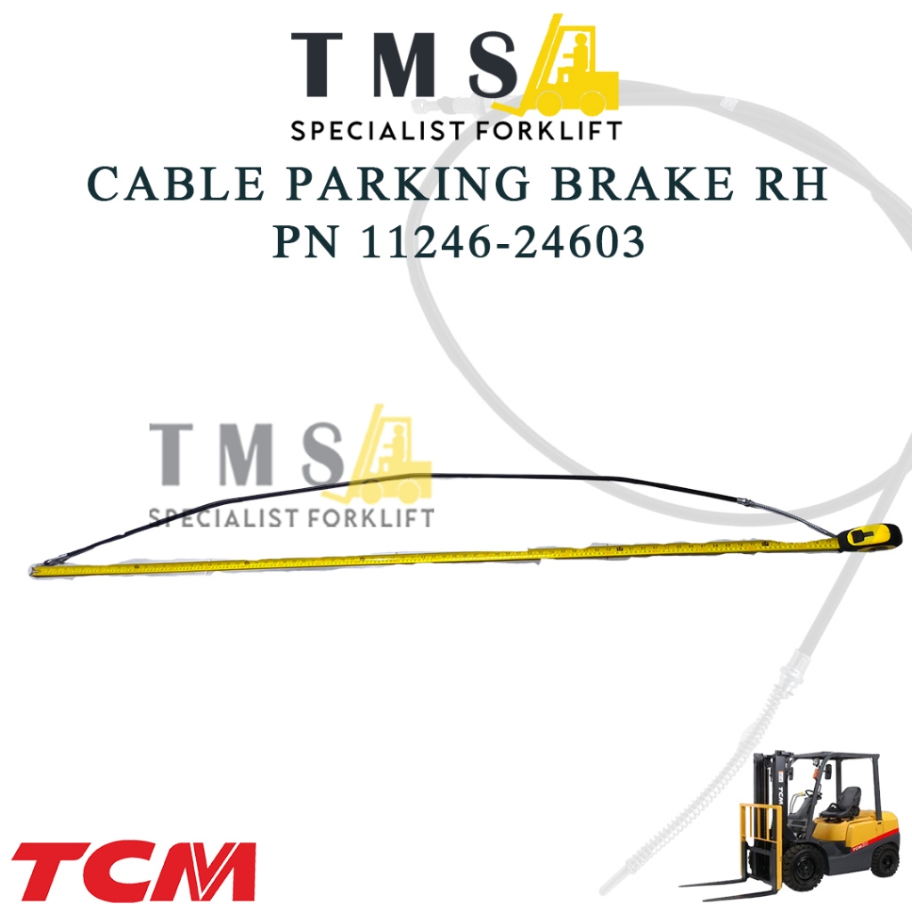 Cable Parking Brake RH PN 11246-24603 Kabel Rem Parkir Forklift TCM FD30 FG30 FB30 - Gambar 4