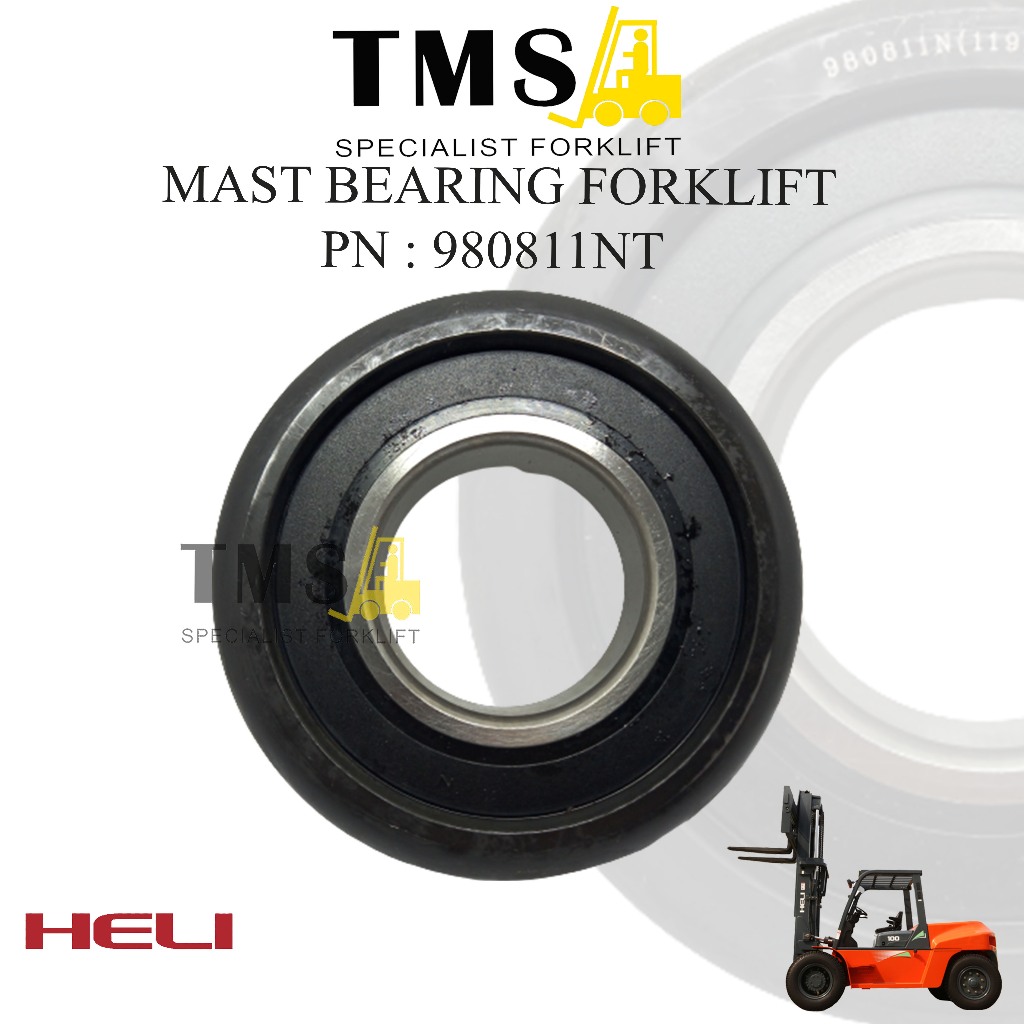 Mast Bearing 980811NT Forklift Heli 5-10 Ton Lonking 119.6x55x34mm - Gambar 2