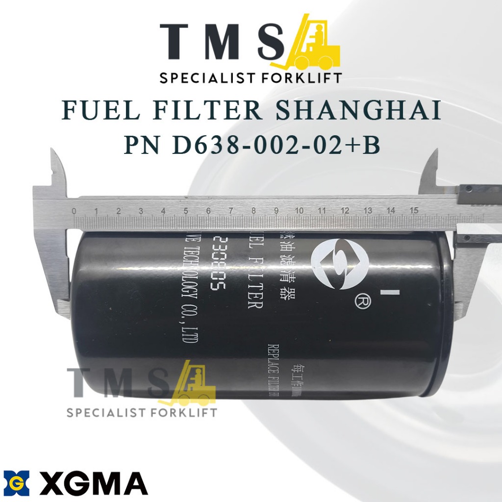 FUEL FILTER SHANGHAI PN D638-002-02+B XGMA Excavator - Gambar 4