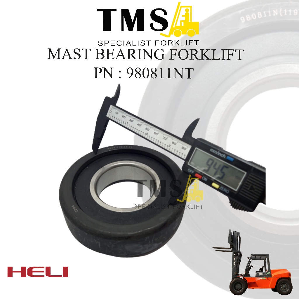 Mast Bearing 980811NT Forklift Heli 5-10 Ton Lonking 119.6x55x34mm - Gambar 6