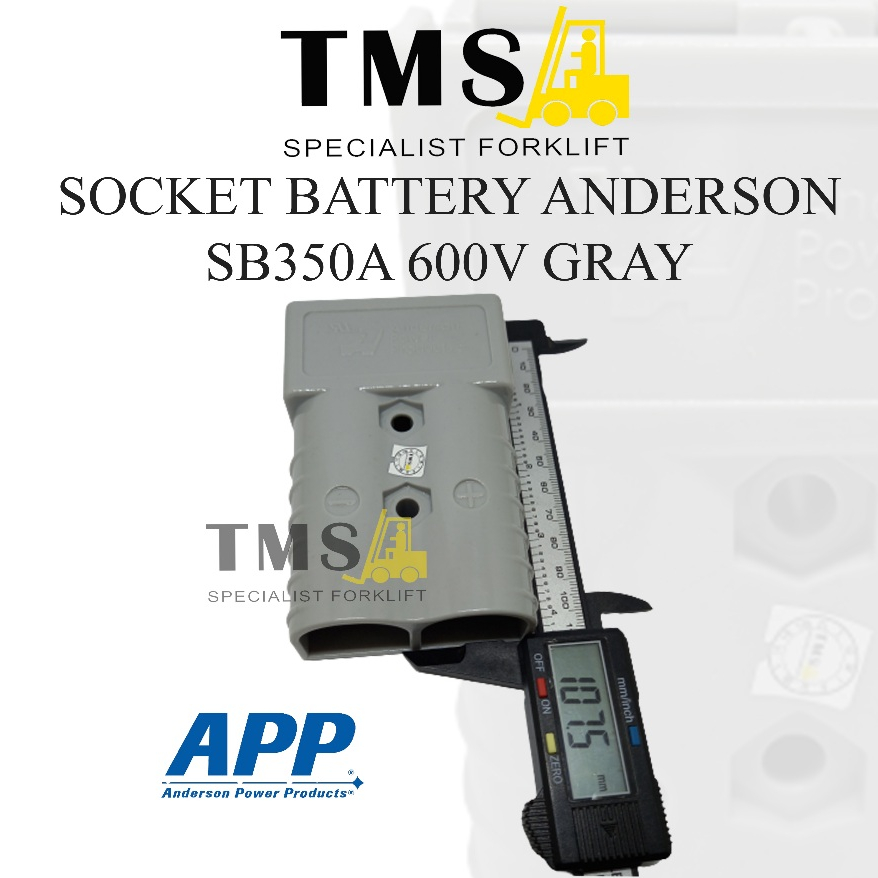 SOCKET ANDERSON SB350A - GRAY / ANDERSON SB 350A GRAY FOR FORKLIFT - Gambar 2