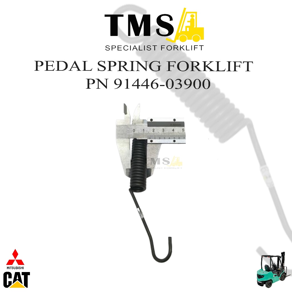 Brake Spring Mitsubishi 91446-03900 Pedal Spring Forklift Counterbalance FD30 - Gambar 3
