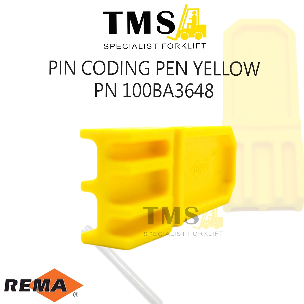 Coding Pin Yellow REMA 100BA3648 Socket Battery Forklift Electric - Gambar 3