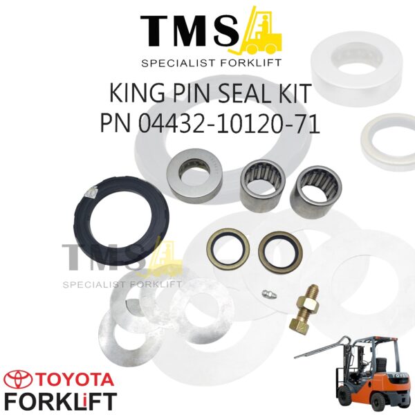 King Pin Seal Kit Part Number 04432-10120-71 Toyota Forklift 7FD 8FD Steering Repair Kit