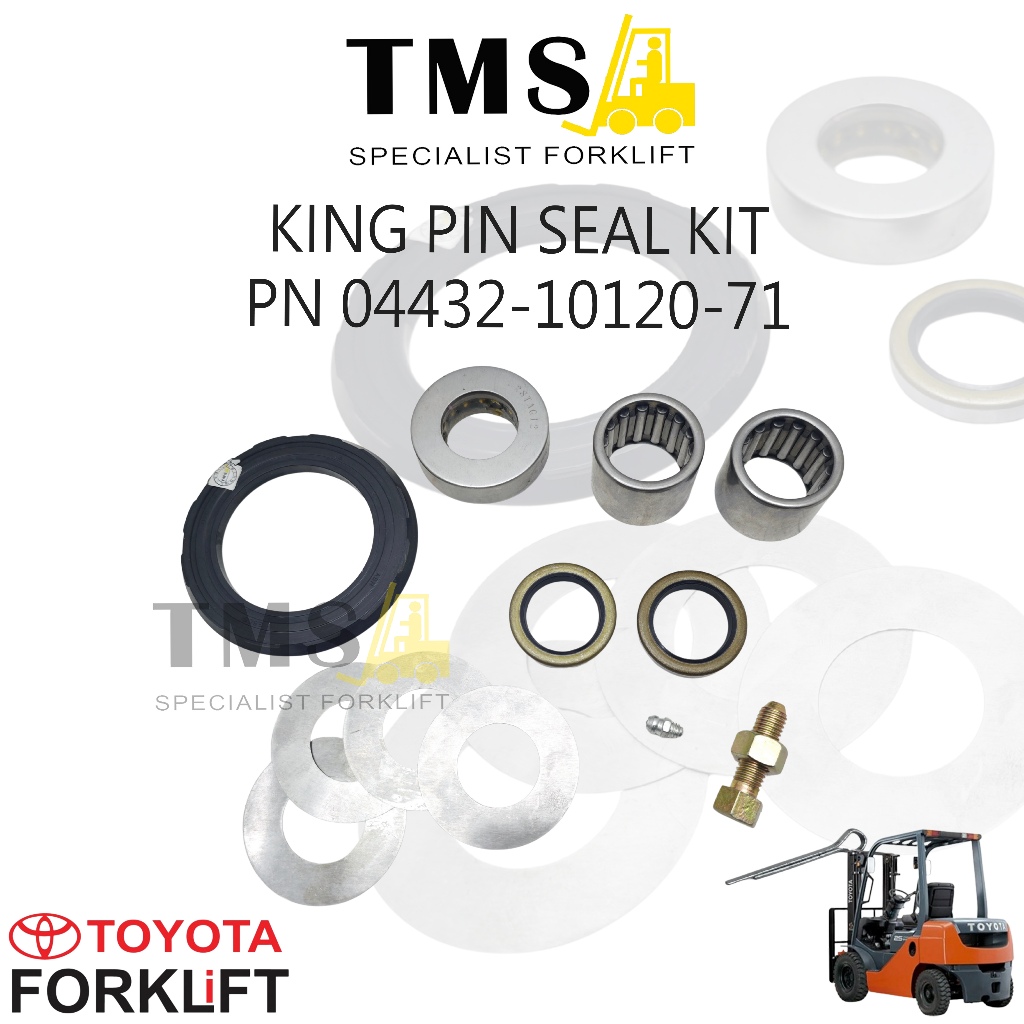 King Pin Seal Kit Part Number 04432-10120-71 Toyota Forklift 7FD 8FD Steering Repair Kit