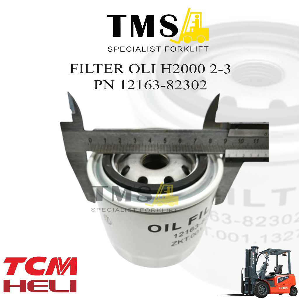 Filter Oli transmisi HELI TCM Forklift 2-3 Ton 12163-82302 transmition Oil Filter Forklift Counter balance - Gambar 4