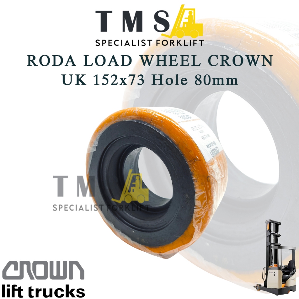 Load Wheel Crown 125069-302 152x73 Hole 80mm Bearing 6205 6307 - Gambar 2