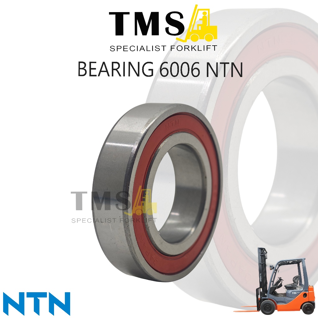 6006LU NTN Bearing Ukuran 30x55x13 mm Seal Karet Bantalan Forklift - Gambar 3