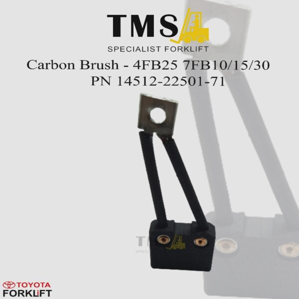 Carbon Brush Toyota 4FB25 7FB10/15/30 (PN 14512-22501-71) - Steering Motor