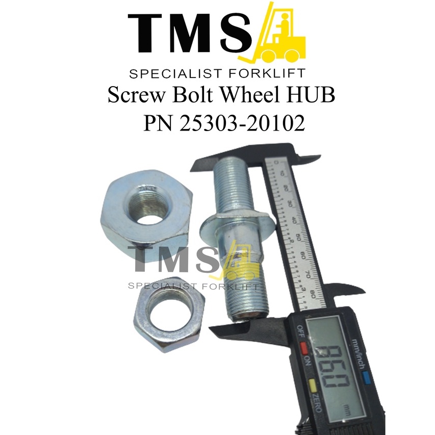 Screw Bolt Wheel HUB 25303-20102 (HL3T) for Heli Longking 3T Baut MUR - Gambar 6