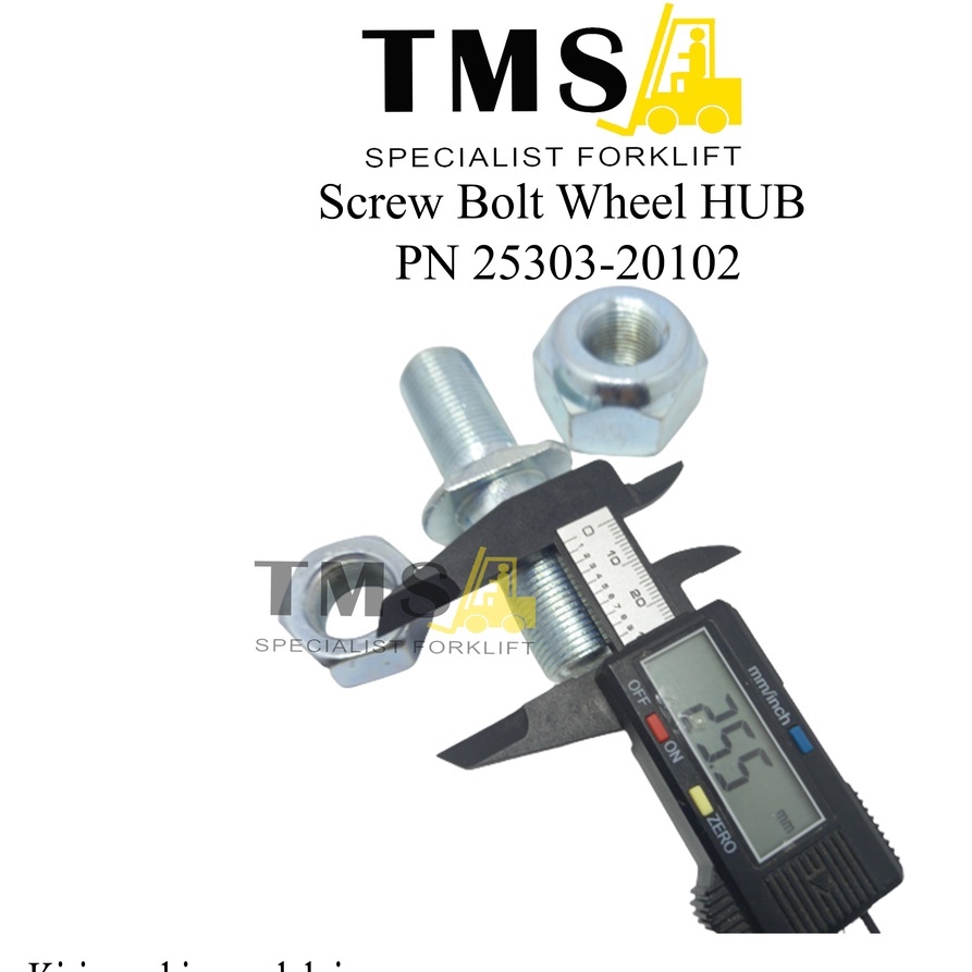 Screw Bolt Wheel HUB 25303-20102 (HL3T) for Heli Longking 3T Baut MUR - Gambar 5