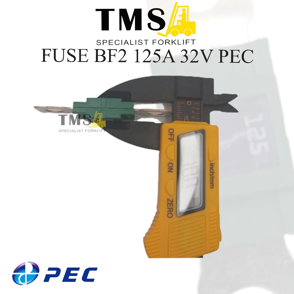 Fuse 125A (Mega BF2) For Forklift MERK PEC / SEKRING 125A PEC - Gambar 5