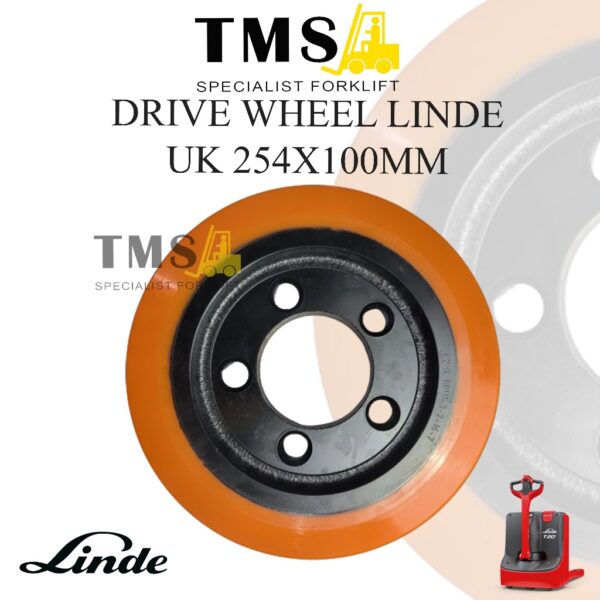 Roda Drive Wheel Pallet Mover LINDE 131 Truck 0009904608 254x100 Linde T20