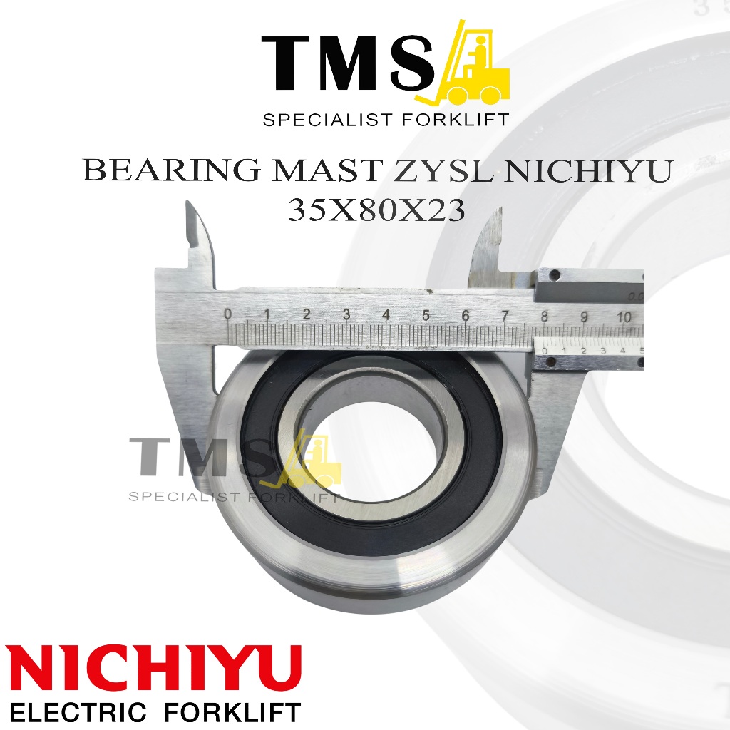 Forklift Mast Bearing 35x80x23 Nichiyu Roller Bearing Mast Roller - Gambar 3