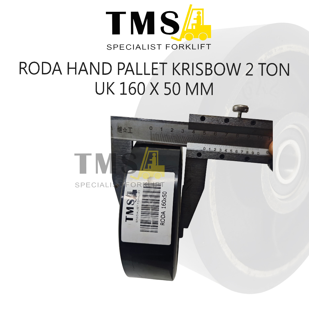 Roda Hand Pallet 160x50 Load Wheel Polyurethane Heavy Duty Krisbow 2 Ton - Gambar 5
