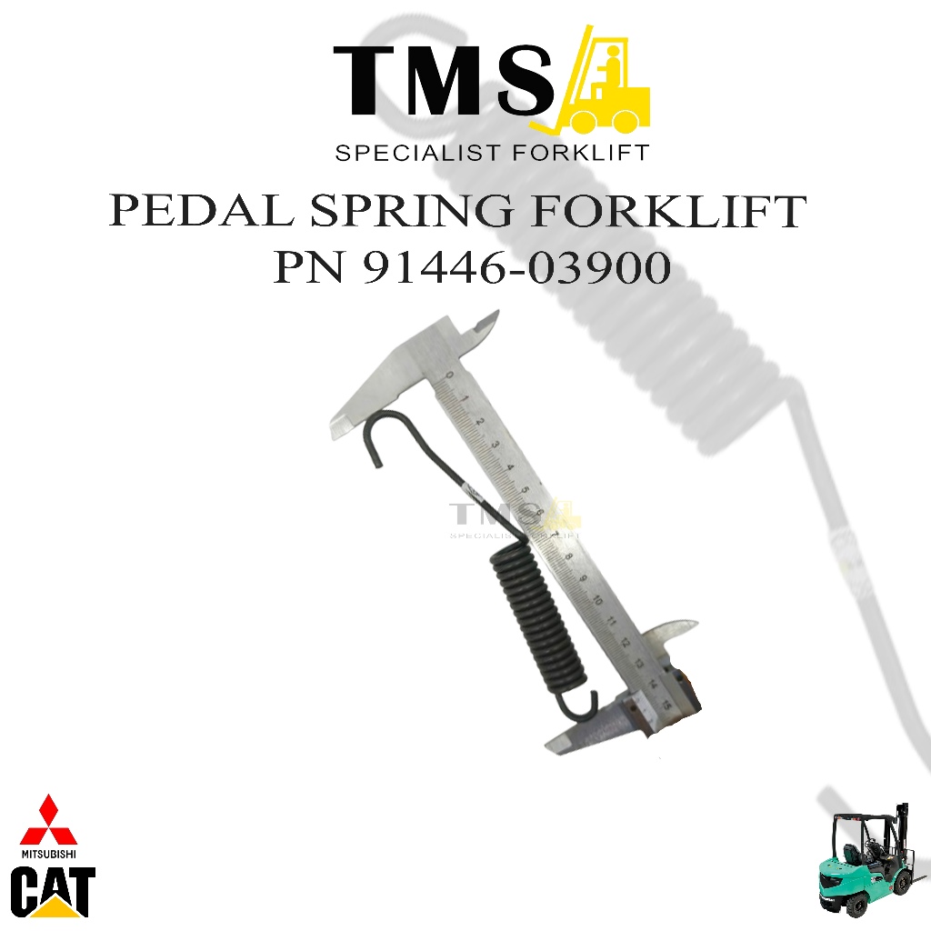 Brake Spring Mitsubishi 91446-03900 Pedal Spring Forklift Counterbalance FD30 - Gambar 4