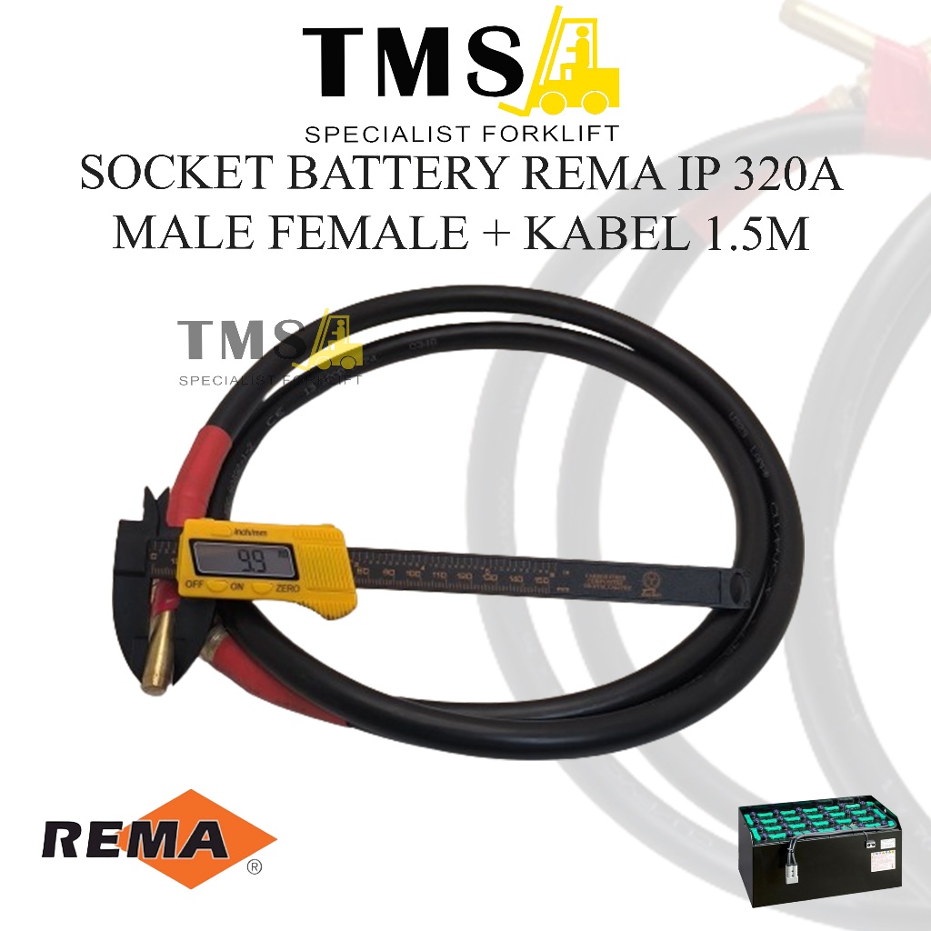 Socket Battery REMA IP 320A Male Female Extention Kabel 1.5 Meter - Gambar 4