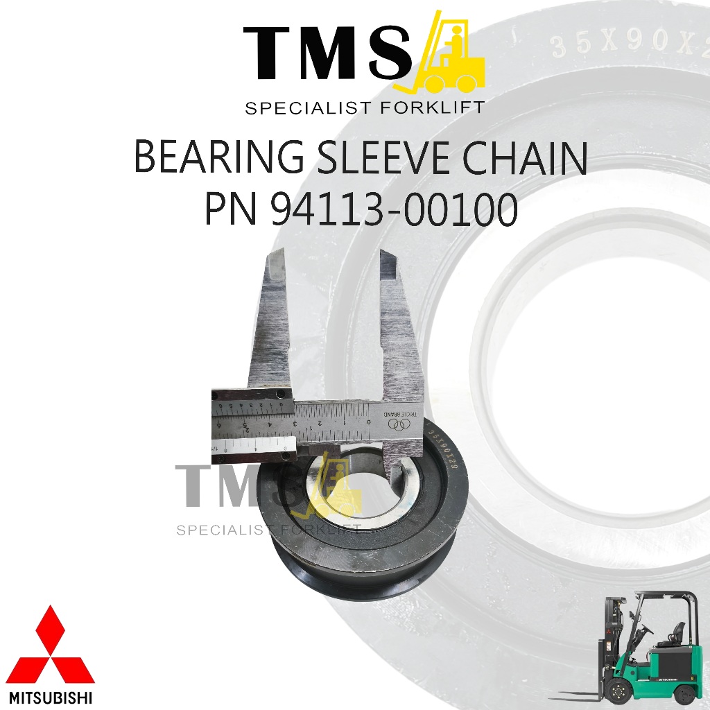 Bearing Sleeve Chain Part Number 94113-00100 Forklift Mast Chain Roller / Chain Wheel Mitsubishi - Gambar 5