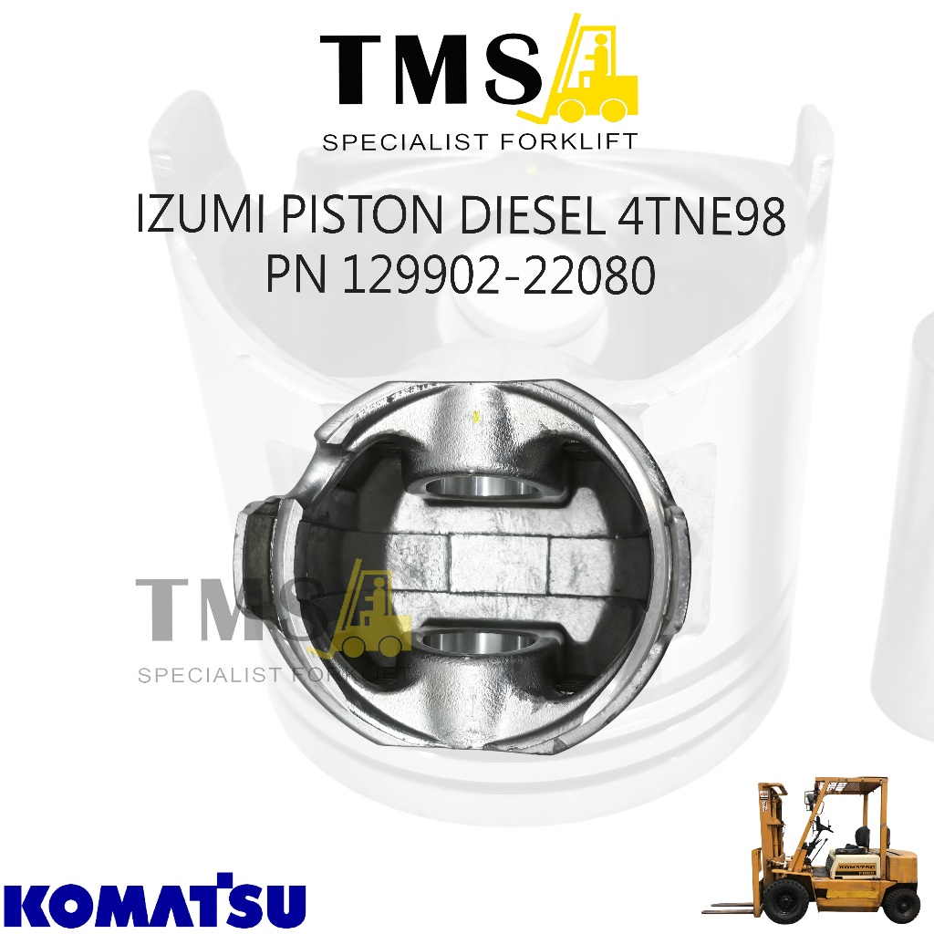 IZUMI Piston Diesel 4TNE98 Part Number 129902-22080 untuk Forklift Komatsu & Mesin Yanmar - Gambar 4