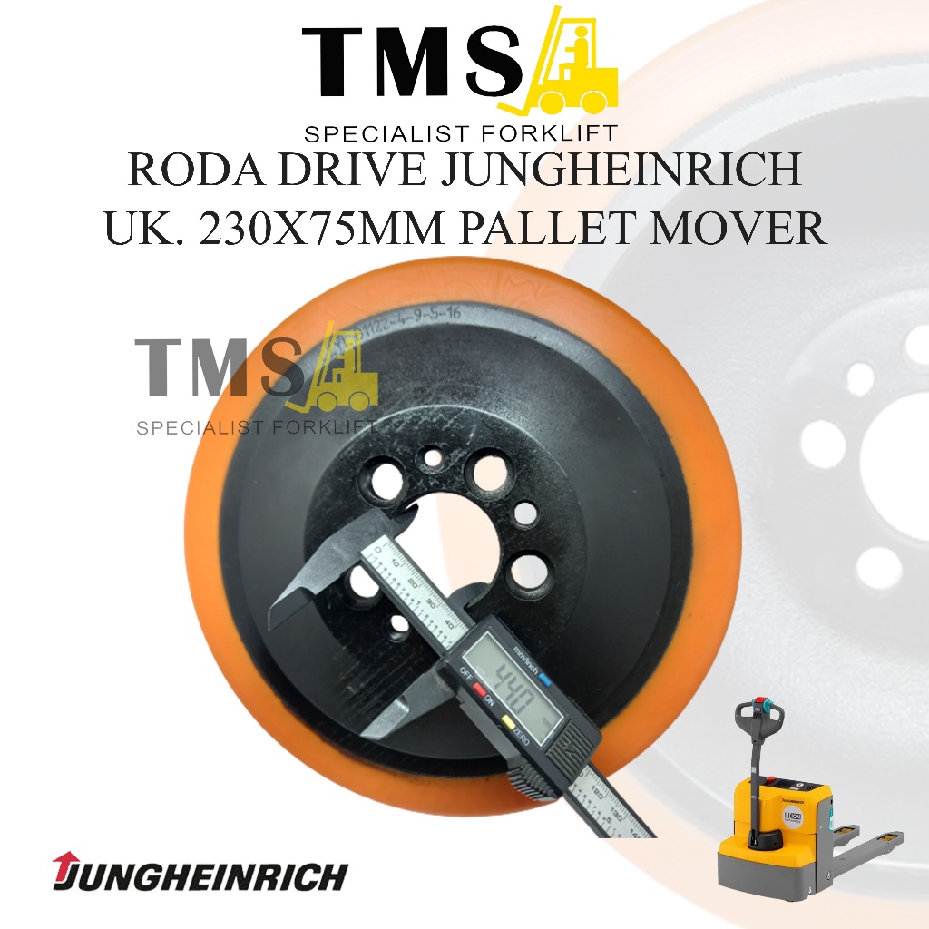 Roda Drive Wheel Jungheinrich 230x75 mm Pallet Mover Stacker Forklift - Gambar 5