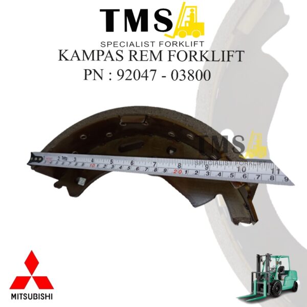 Kampas Rem Forklift 92047-03800 Mitsubishi FD50/70 Brake Shoe