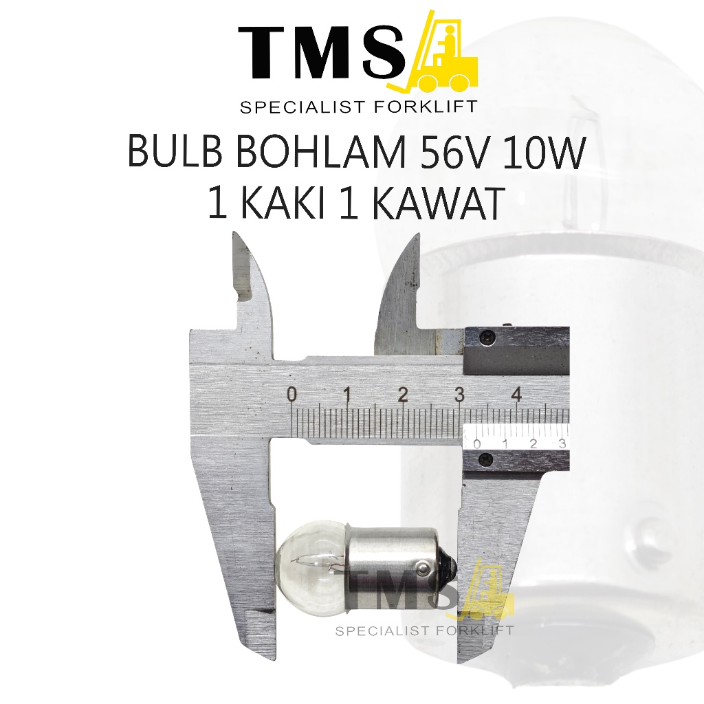 Lampu Bohlam Bulb 56V 10W 1 KAKI 1 KAWAT Bulb Forklift - Gambar 4