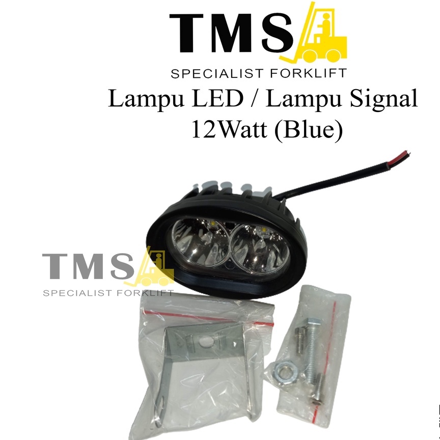 Lampu LED White 12 Watt / LED Warning Lamp Forklift Work Spot Safety - Gambar 4