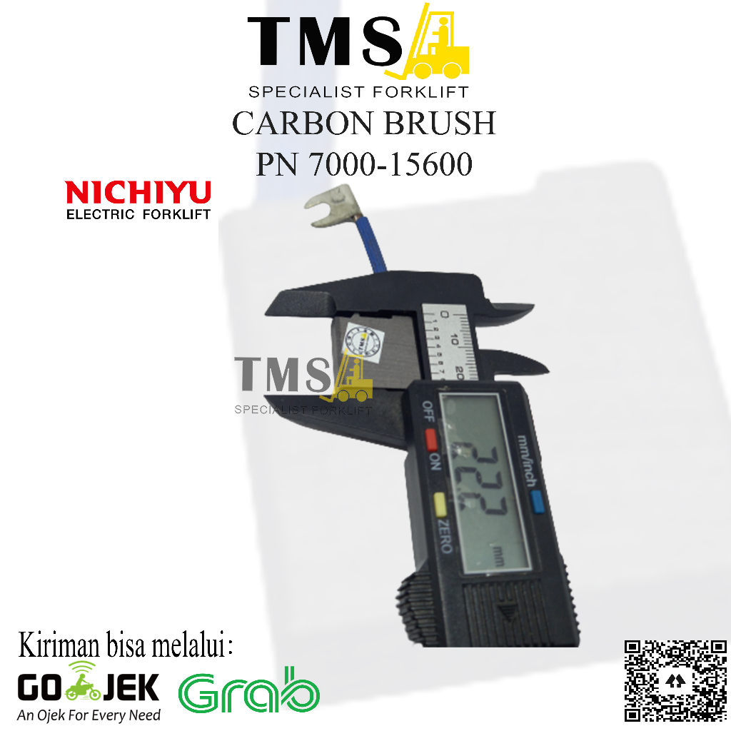 Carbon Brush 70000-15600 Nichiyu FB10 FB25 Forklift Brush Eletrict - Gambar 5
