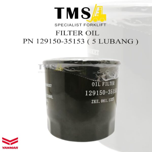 Filter Oil 129150-35153 Diesel Part Forklift Sparepart Forklift  YANMAR (5 lubang)