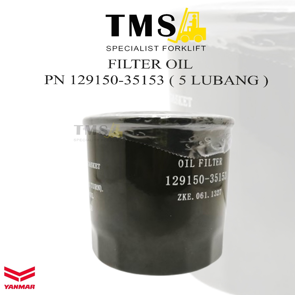 Filter Oil 129150-35153 Diesel Part Forklift Sparepart Forklift YANMAR (5 lubang)