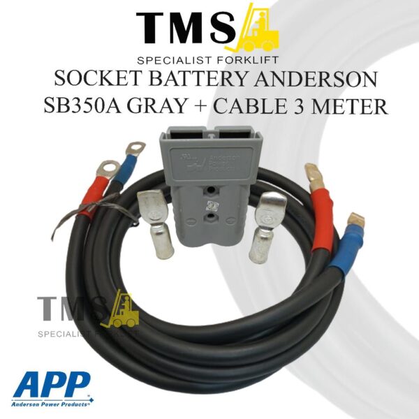 Socket Anderson SB350A Socket Battery for Forklift With Cable 3M